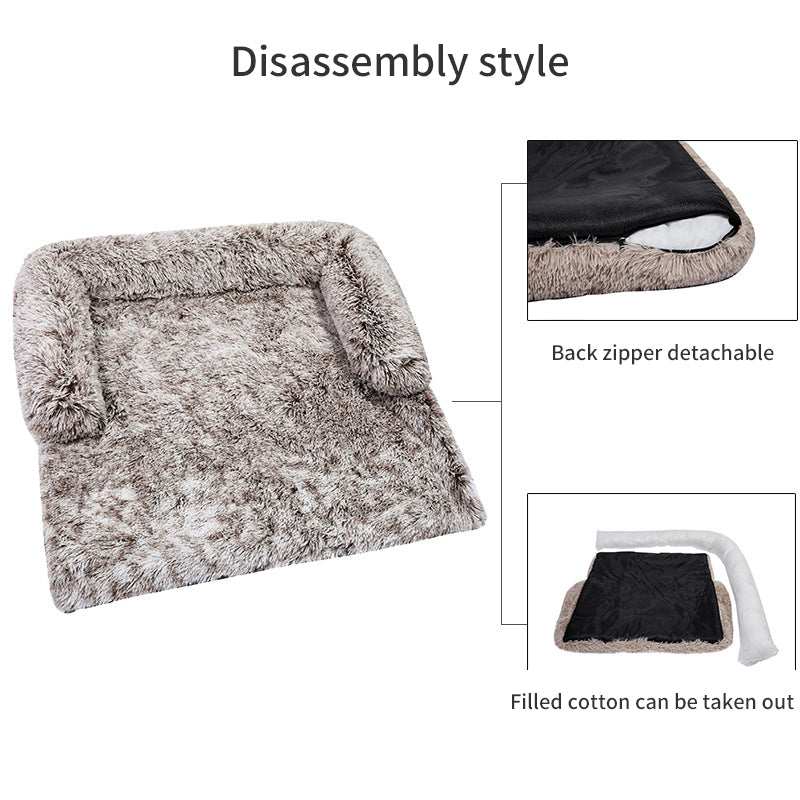 PawFriends Pet Sofa Bed Dog Calming Sofa Cover Protector Cushion Plush Mat S