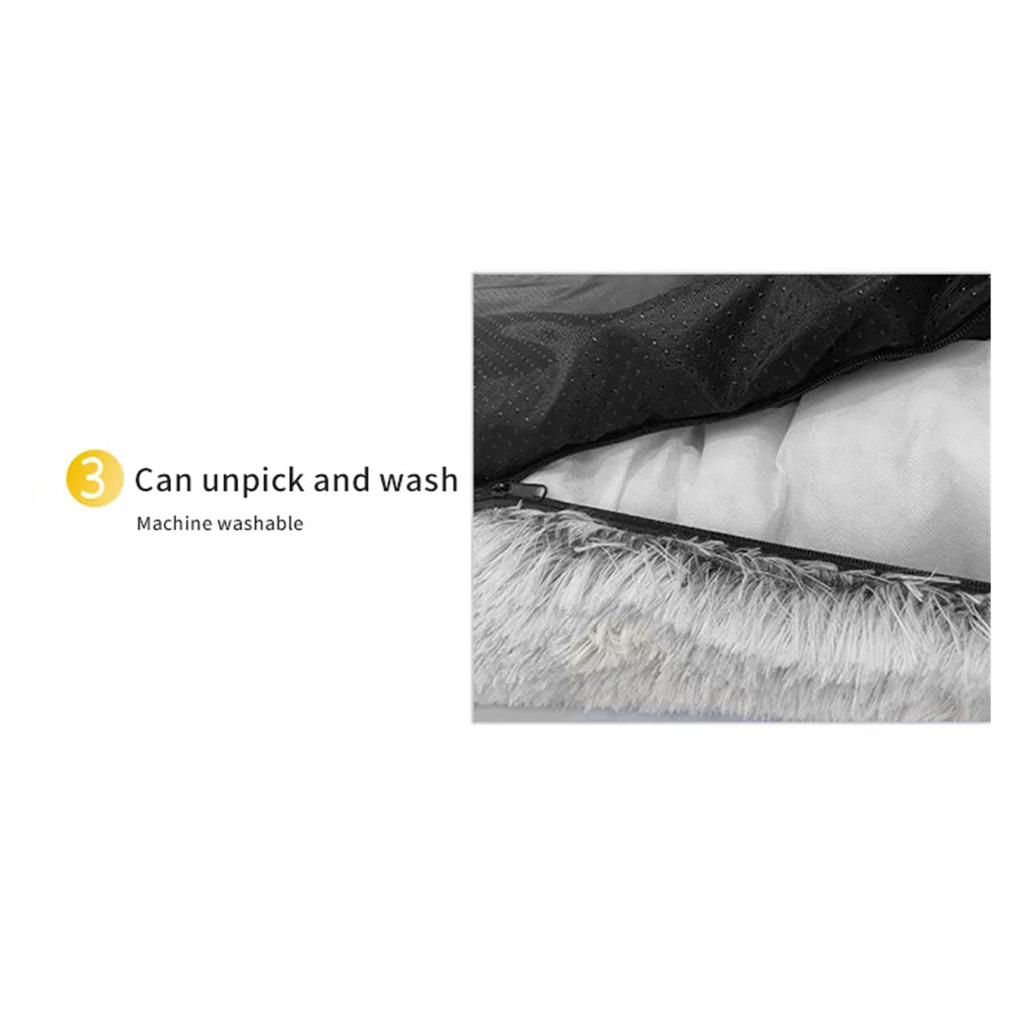 Kids Pet Sofa Bed Dog Cat Calming Waterproof Sofa Cover Protector Slipcovers M