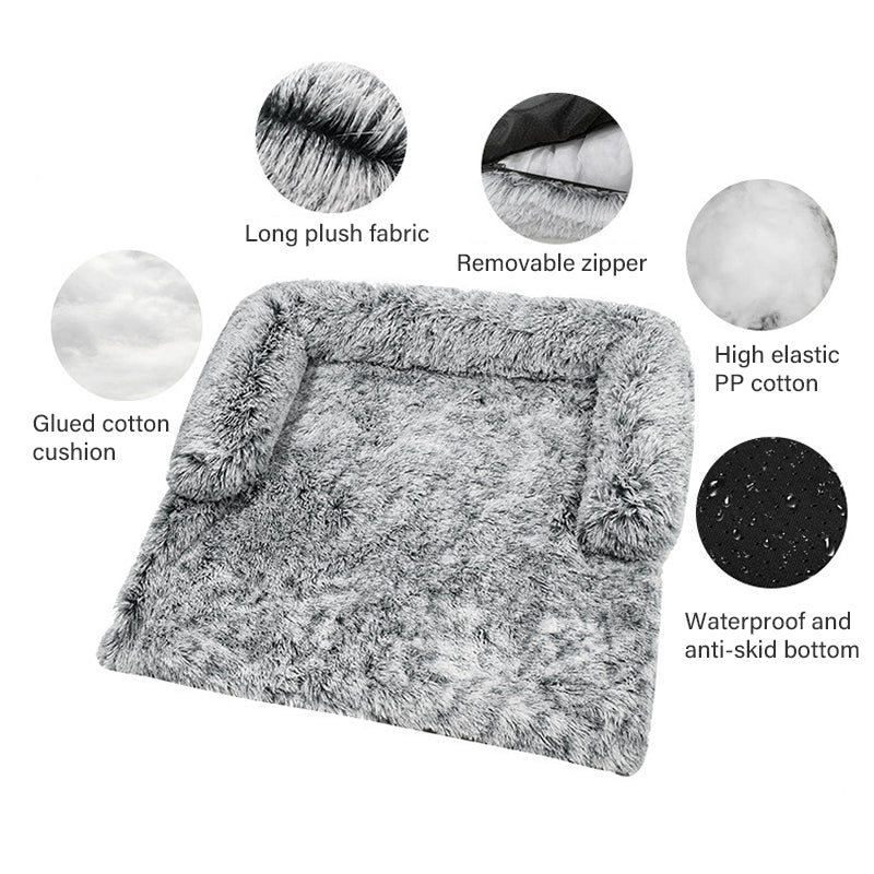 Kids Pet Sofa Bed Dog Cat Calming Waterproof Sofa Cover Protector Slipcovers M