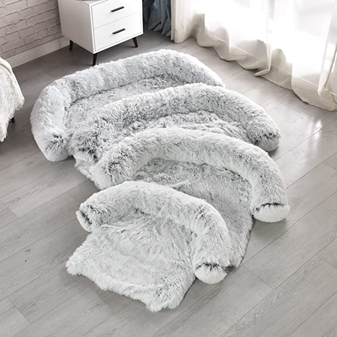 Kids Pet Sofa Bed Dog Cat Calming Waterproof Sofa Cover Protector Slipcovers S