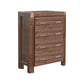 4 Pieces Bedroom Suite in Solid Wood Veneered Acacia Construction Timber Slat King Size Chocolate Colour Bed, Bedside Table & Tallboy