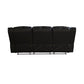 3 Seater Recliner Sofa In Faux Leather Lounge Couch in Brown