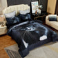 Cat Quilt Cover Set - King Size