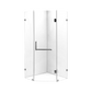 900 x 900mm Frameless 10mm Glass Shower Screen By Della Francesca