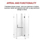 900 x 900mm Frameless 10mm Glass Shower Screen By Della Francesca