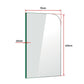 700 x 1450mm Frameless Bath Panel 10mm Glass Shower Screen By Della Francesca