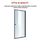 Adjustable Semi Frameless Shower Screen (82~90) x 195cm Australian Safety Glass