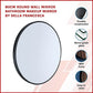 80cm Round Wall Mirror Bathroom Makeup Mirror by Della Francesca