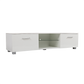 TV Cabinet Entertainment Unit Stand High Gloss Storage Shelf 140cm White