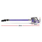 Devanti 150W Stick Handstick Handheld Cordless Vacuum Cleaner 2-Speed with Headlight Purple