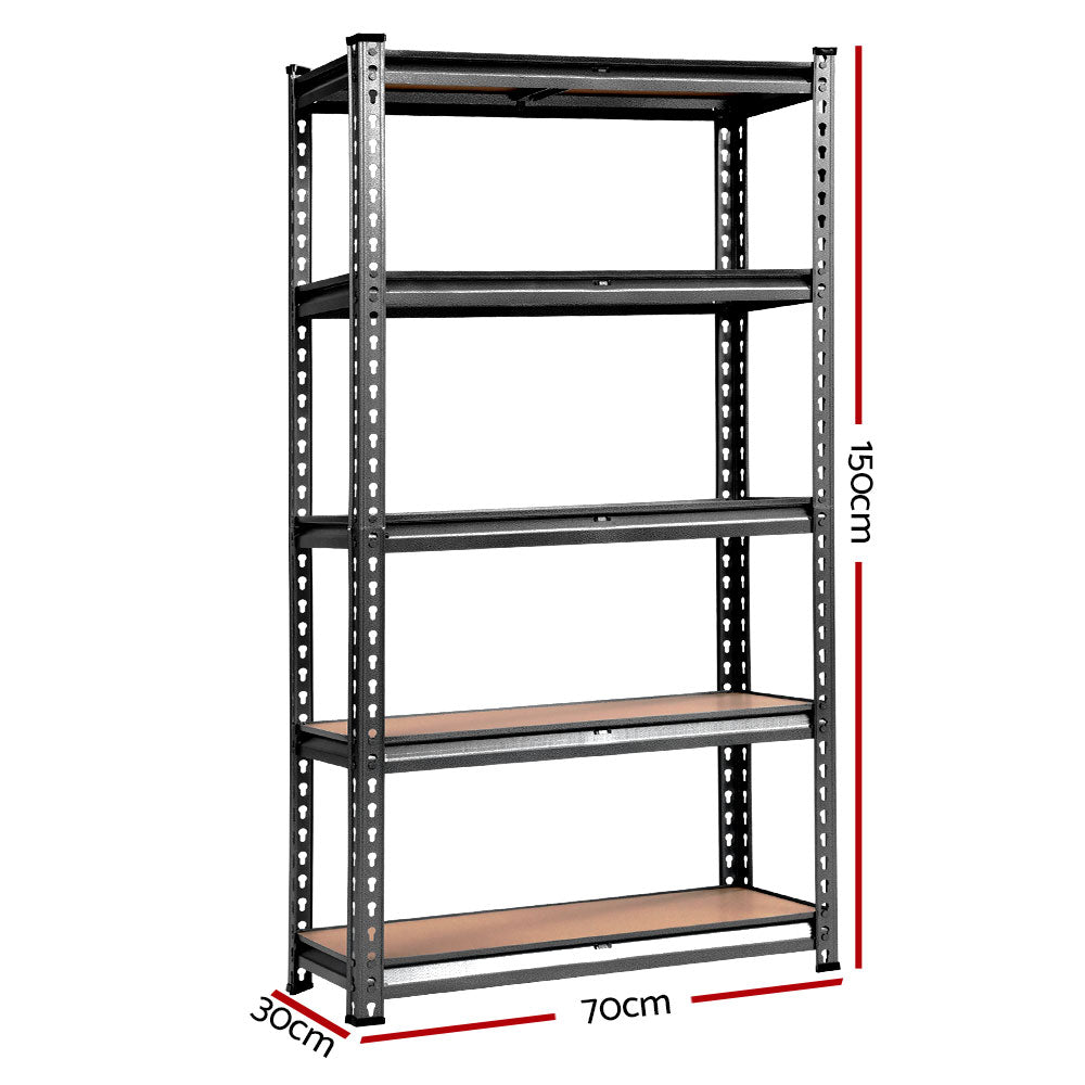 Giantz 5x1.5M Warehouse Racking Shelving Storage Rack Steel Garage Shelf Shelves