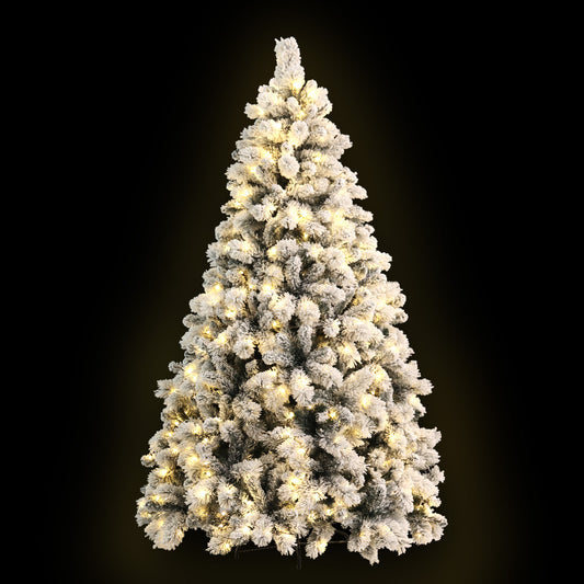 Jingle Jollys Christmas Tree 1.8M Xmas Tree with 350 LED Lights Snowy Tips